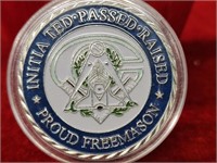 Proud Freemason Colorized Coin
