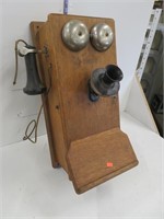 Old wooden telephone