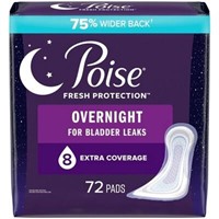Poise Postpartum Pads - Overnight  72ct
