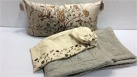 Gray Pillow Shams, Embroidered Pillow & More K13B