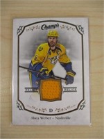 Shea Weber champs relics w jersey patch