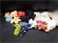 Vintage Handkerchief and Hair Clip Collection