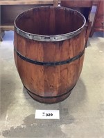 LARGE WOODEN BARREL