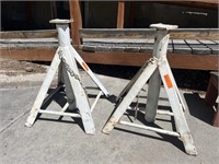 Lot of large homemade Jack stands (2)