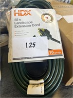 Lot of (2) HDX 55ft Landscape Extension Cord 16