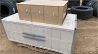 (1) Filing Cabinet (2) Storage Cabinets