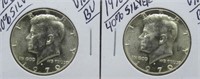 (2) 1970-D 40% Silver UNC/BU Kennedy Half