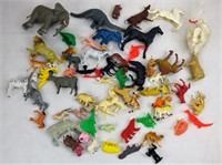 Lot of Vintage Plastic Toy Animals