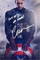 Autograph COA Captain America Photo