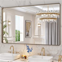LOAAO 60x36 Bronze Bathroom Mirror for Vanity