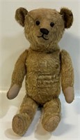 NEAT ANTIQUE STRAW STUFFED JOINTED BEAR