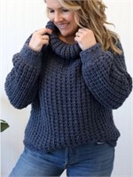 Temu Womens Chunky Knit Sweater - Medium
