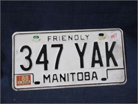 Friendly Manitoba plate