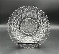 Vintage Geometrical Designed Glass Centerpiece
