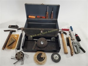 Metal Tool Box Including Handheld Tools