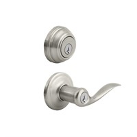 $79  Tustin Satin Nickel Exterior Handle & Deadbol