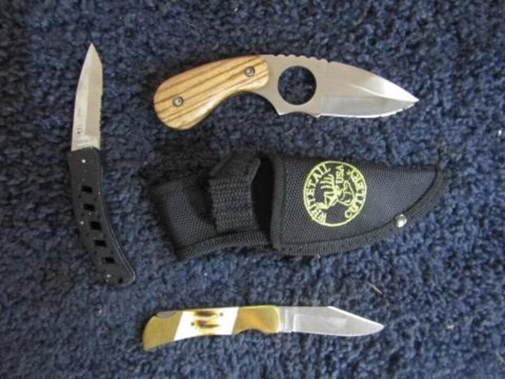 SKINNER & 2 LOCK BLADE KNIVES