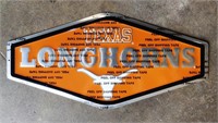 Metal Texas Longhorns Sign, 11.5in X 23.5in