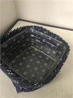 Longaberger basket liners. 6in square x 3in high