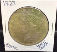 OF) 1923 PEACE DOLLAR, BEAUTIFUL COIN