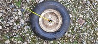 11x4 solid tire on rim