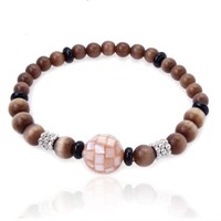 Multi-Gemstone Beaded Stretch Bracelet - 6.5"