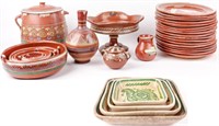 Lot of Clay Mexican Dinnerware & Decorative Pieces