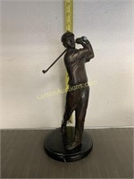 12" tall Golfer bronze