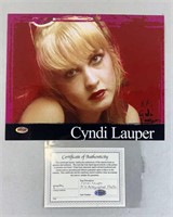 Cyndi Lauper Signed Photograph w/ COA