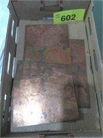 (5) Copper Etching Plates – various sizes