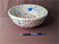 Red, White, & Blue Splatter Crock Bowl