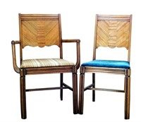 Antique Quarter Sawn Oak Helmers Chairs