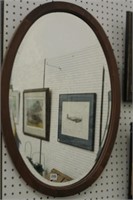 Early 20th Century Oval Wall Mirror