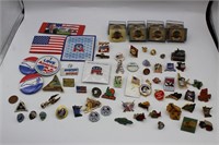 Political & State Themed Buttons, Pins, and Magnet