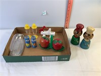 S&P Shakers, Butter Dish & Toothpick Holder