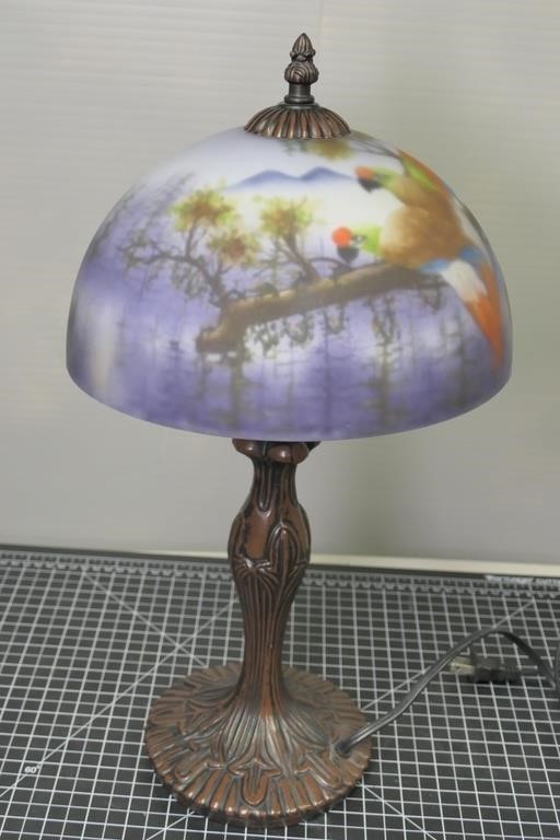 Modern Painted Shade Lamp- Bad switch?