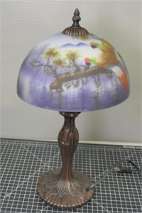 Modern Painted Shade Lamp
