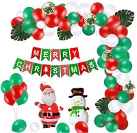 100 Christmas Mylar Balloons with Santa Claus Turt