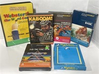 6 Atari Program Cassettes