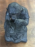 Cast Iron Thinking Monkey