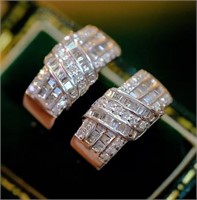 0.6cts Natural Diamond 18Kt Gold Earrings