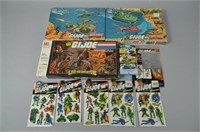 Vtg GI Joe Game, Puzzles & Sticker Lot Sealed