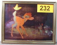 Art Disney Bambi Xerographic Cel