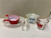 Fire King dishes, Pyrex & Anchor Hocking Measur-