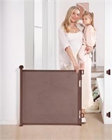 Likzest Retractable Baby Gate  33x55in  Brown