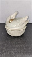 Fitz & Floyd Covered Swan Dresser Dish