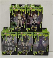 Set (5) WWE Elite Ghostbusters Wrestling Figures