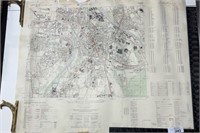 Old map, German military, Map AUGSBURG  Germany,