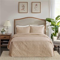 $150  Madison Park Mansfield 3pc Bedspread Set