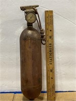 Antique Brass Fire Extinguisher Smaller